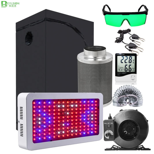 Grow Tent Complete Kit Grow Box Growbox Plant Grow Lamp Completely Set Indoor Led Grow Dark Room with Fan and Filter
